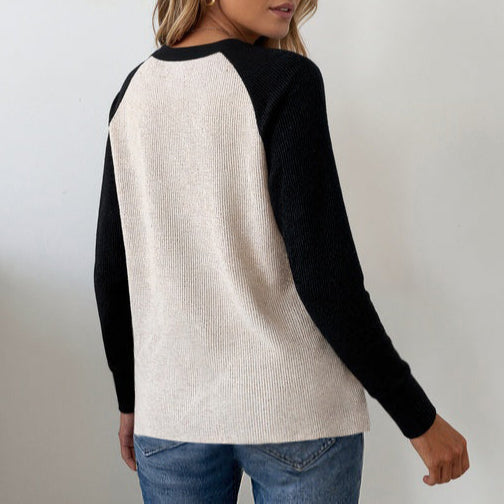 Lange mouw pull en V en comfort