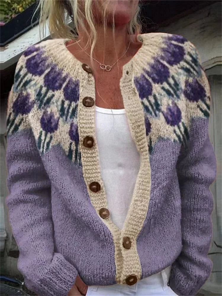 Liesbeth – Vintage Gebreid Vest
