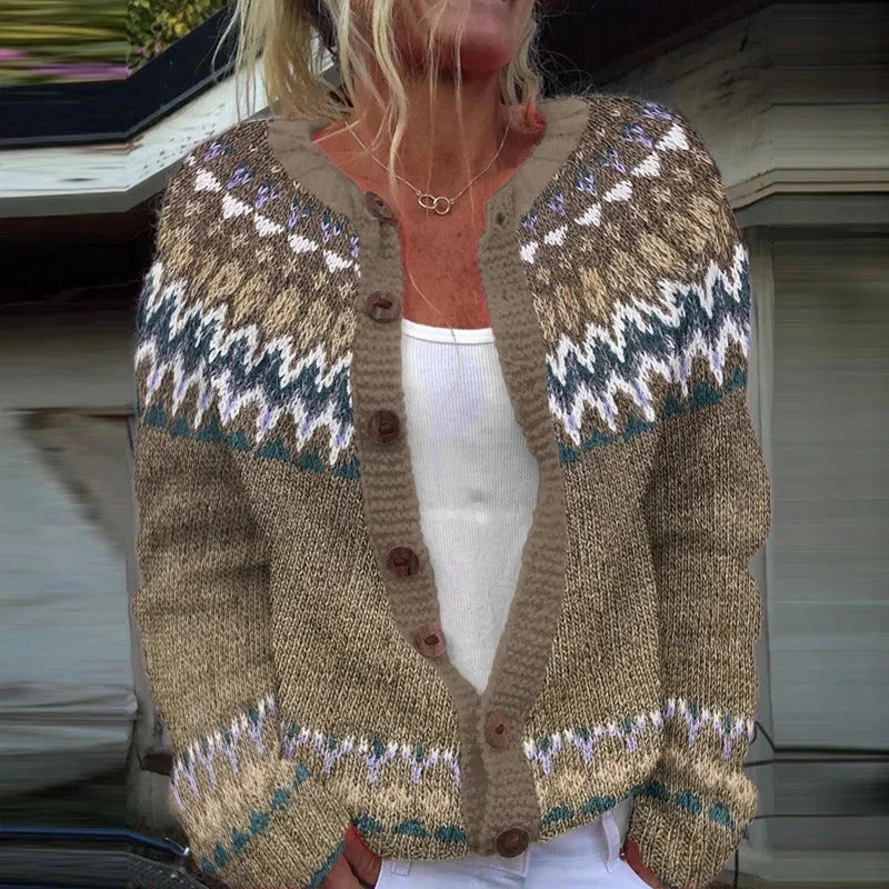 Linda – Vintage Gebreid Vest