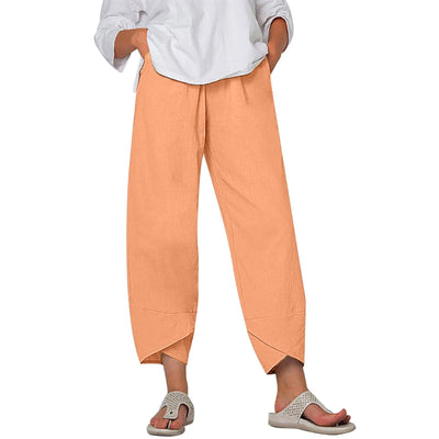 Noira™ Katoen-Linnen Cropped Broek