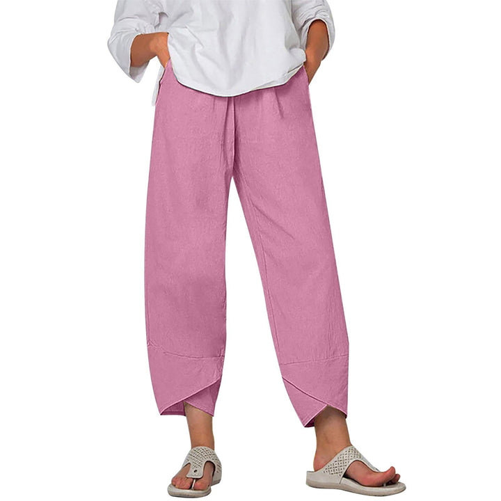 Noira™ Katoen-Linnen Cropped Broek