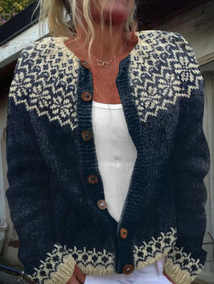 Saskia – Vintage Gebreid Vest