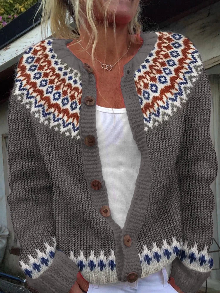 Sylvia – Vintage Gebreid Vest